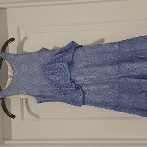 GB Girls Elegant Blue Lace Dress